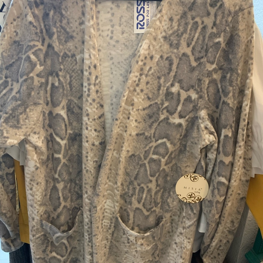 Snake Print Long Duster - Picture 4 of 9